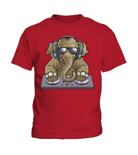 Elephant Dj Music Kids T-Shirt