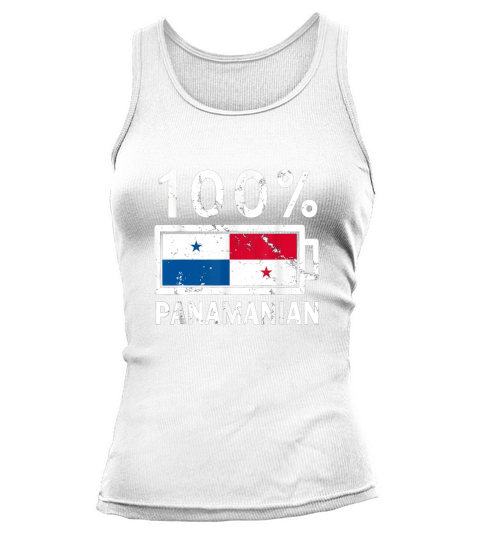 Panama Flag 100 percent Panamanian Battery Power Tank top Woman