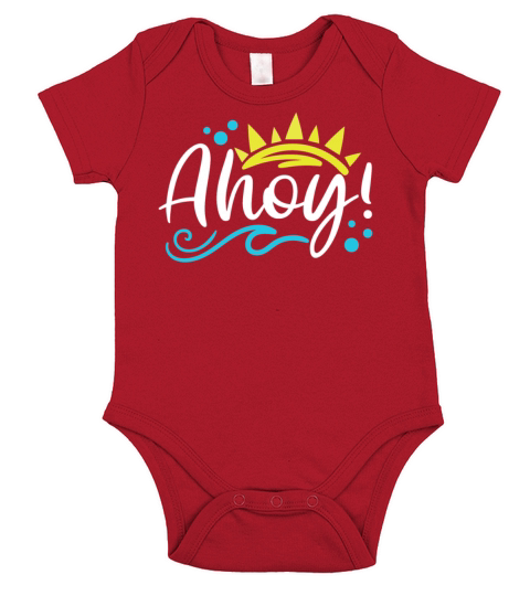 Ahoy Short Sleeve Baby One-Piece