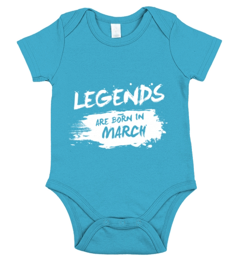 Legends are born in March Short Sleeve Baby One-Piece