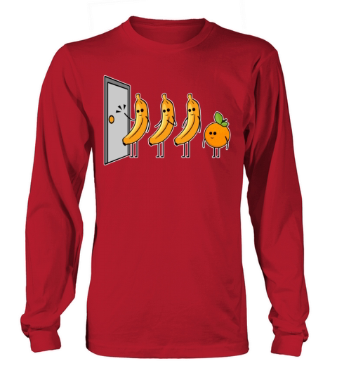 Knock Knock Whos There Banana Orange Women's Long Sleeve