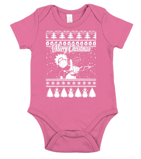 Naruto Ugly Christmas Sweater T-Shirt Short Sleeve Baby One-Piece