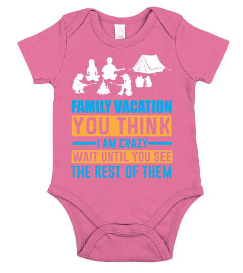 Family Vacation Short Sleeve Baby One-Piece