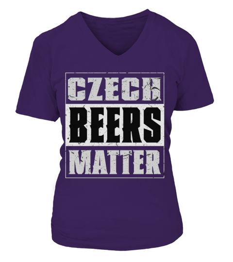 Czech Beers Matter Vintage V-neck T-Shirt Woman