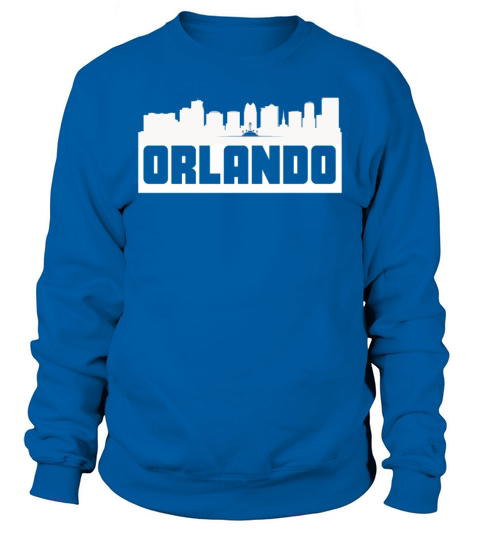 Orlando Florida Skyline Silhouette Men's Sweatshirt