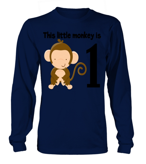Monkey 1st Birthday Women's Long Sleeve