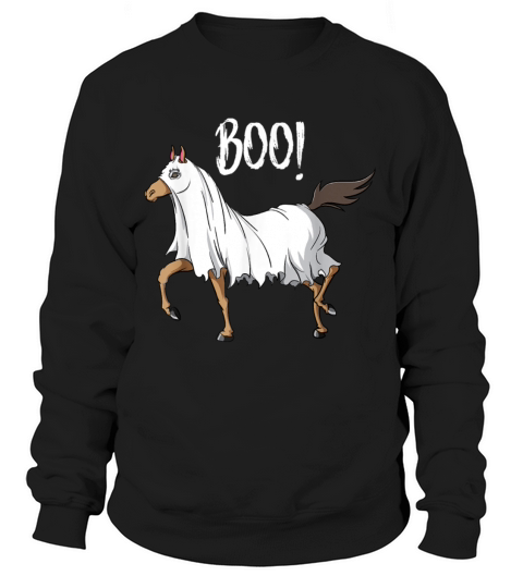 Horse Ghost Costume Funny Equestrian Horse Lover Women's Sweatshirt
