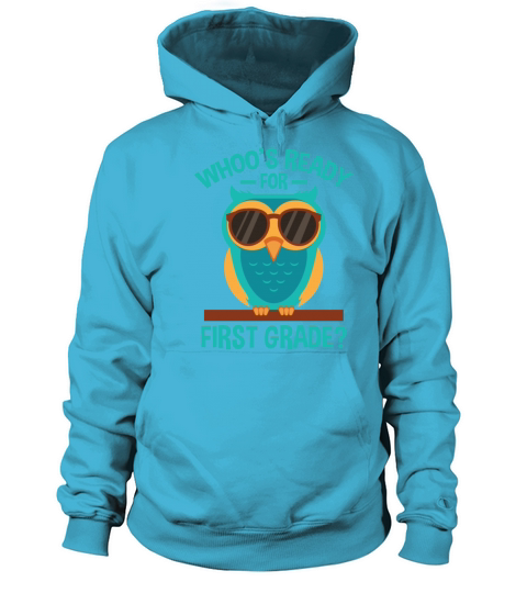 Back To School Ready For First Grade Smart Owl Men's Hoodie