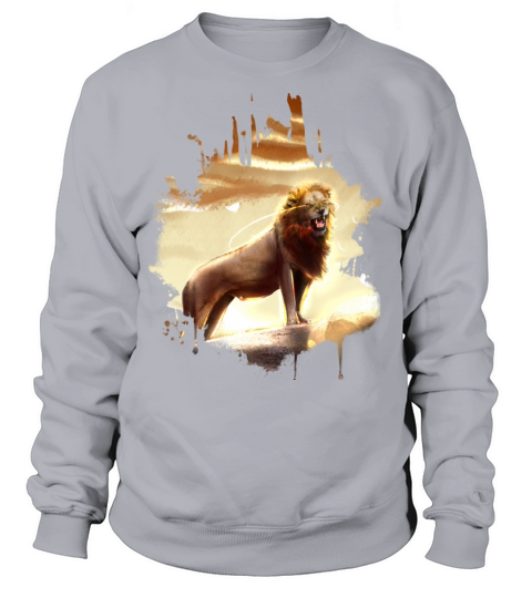 Lion King Of Beasts Big Cat Animal Gift Men's Sweatshirt