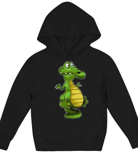 yoga crocodile aligator Kids Hoodie
