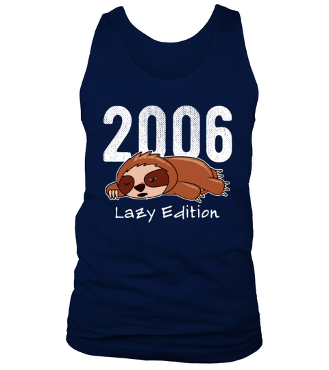 Sloth Vintage 2006 Birthday Lazy Edition Men's Tank Top