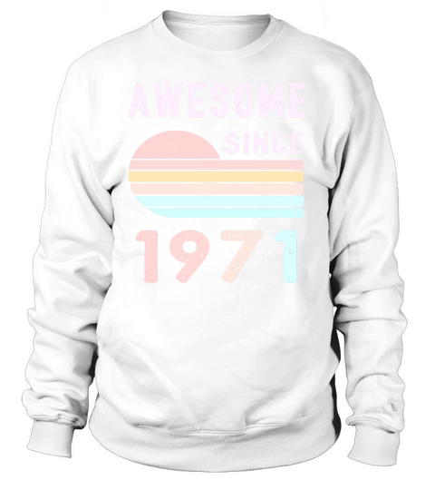 1971 Birthday Retro Vintage Gift gift Women's Sweatshirt