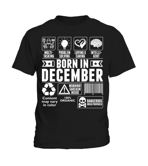 Born In December Tshirt Kids T-Shirt