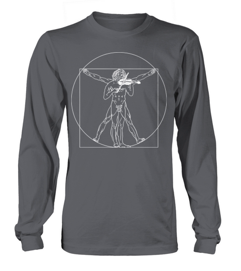 Violin Violins Vitruvian Man Violine Da Vinchi Women's Long Sleeve