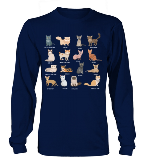 All Cat Breeds Women's Long Sleeve