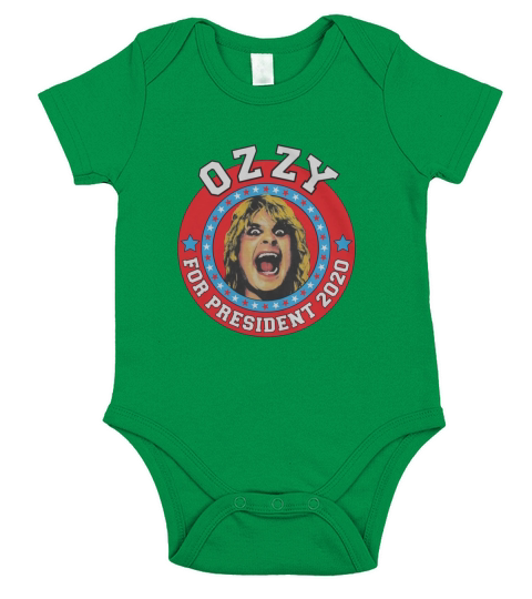 Ozzy Osbourne For President Short Sleeve Baby One-Piece