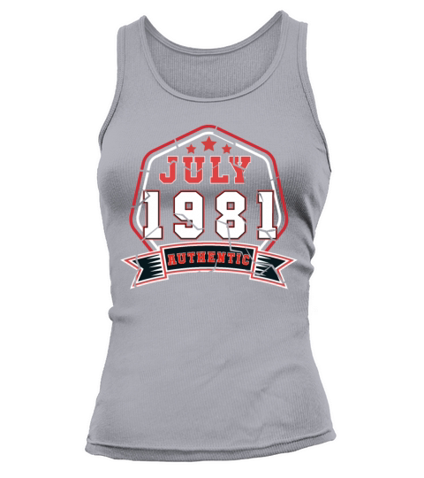 July 1981 Vintage Gift Idea Women's Tank Top