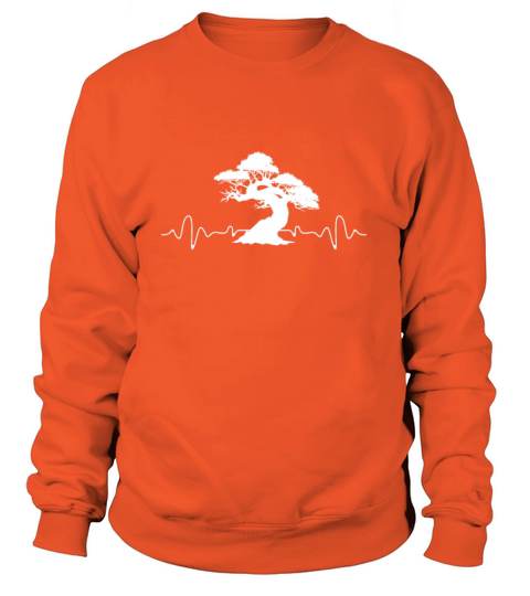 Bonsai Tree Heartbeat Heartline Japanese Garden Women's Sweatshirt