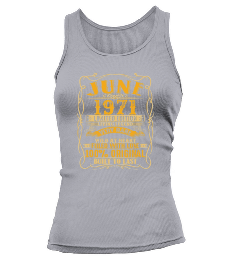 Vintage 48th Birthday June 1971 Shirt 48 Years Old Women's Tank Top