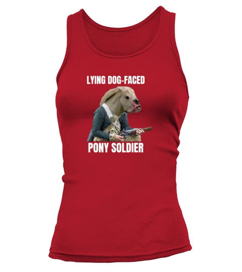 lying dog faced pony soldier black Tank top Woman
