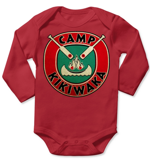 Vintage Camp Kikiwaka Logo Long Sleeve Baby One-Piece