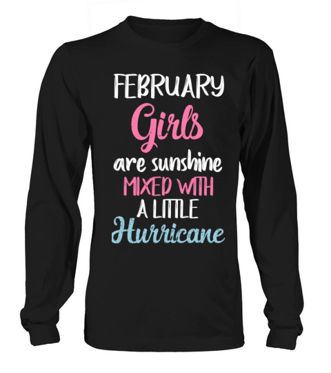 February girls are sunshine Women's Long Sleeve