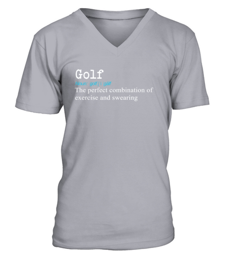 Funny Golf Definition Gift Design Men's V-Neck T-shirt