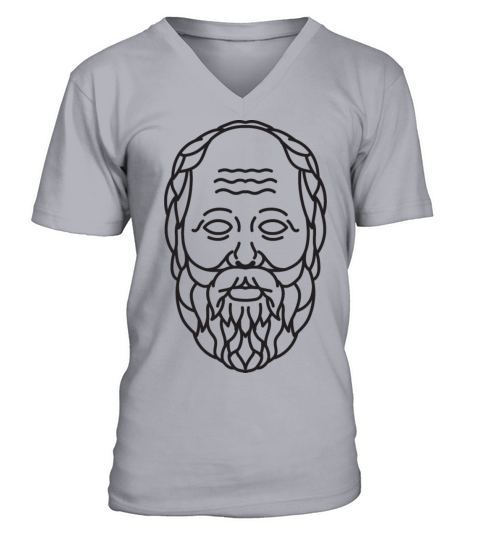 Head of Greek Philosopher Socrates from Athens Mon Men's V-Neck T-shirt