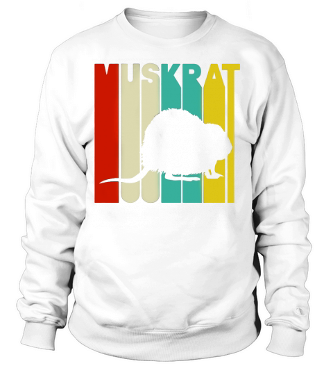 Vintage Style Muskrat Silhouette T-Shirt Sweatshirt Unisex