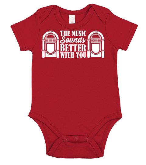 The Music Sounds Better With You Jukebox Collector Short Sleeve Baby One-Piece