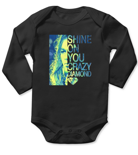 Vintage  Shine On You Crazy Diamond Long Sleeve Baby One-Piece