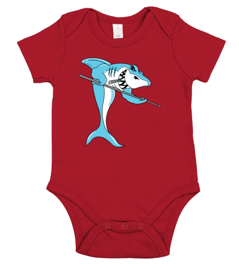 Pool Shark T-Shirt Short Sleeve Baby One-Piece