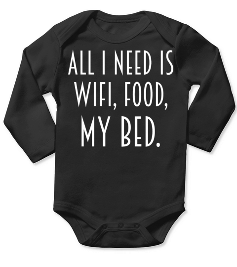 Wifi Food Bed for Gamer Long Sleeve Baby One-Piece