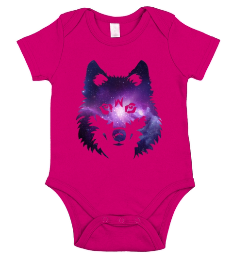 Wolf Short Sleeve Baby One-Piece
