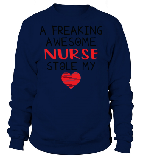 Nurse Valentines Funny Red Heart Women's Sweatshirt