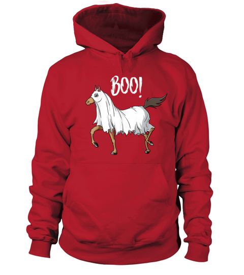 Horse Ghost Costume Funny Equestrian Horse Lover Women's Hoodie