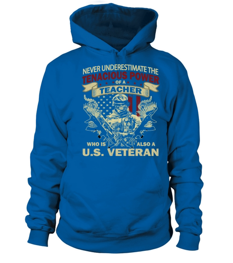 Tenacious Teacher US Veteran Women's Hoodie
