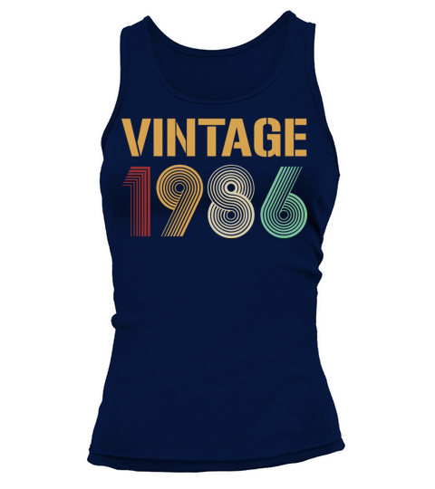 Beautiful Vintage 1986 Birthday Design Women's Tank Top