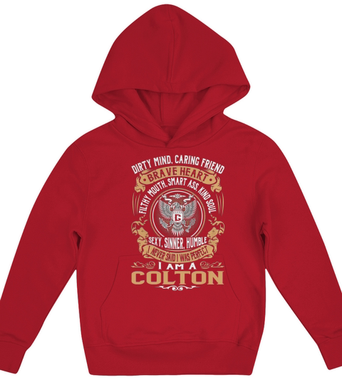 COLTON Last Name, Surname Tshirt Kids Hoodie