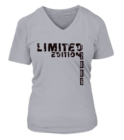 Limited Edition 2006 Birthday Boy Girl Women's V-Neck T-shirt
