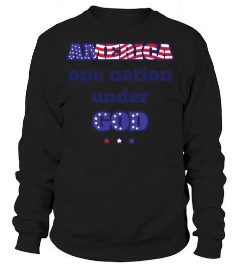 America One Nation Under God Women's Sweatshirt