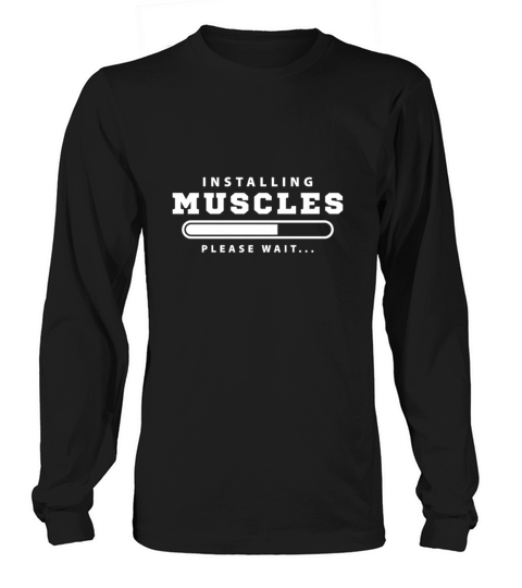 Installing Muscles please wait Women's Long Sleeve