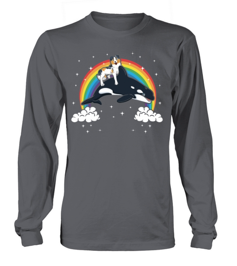 Australian Shepherd Dog Orca Whale Gift Women's Long Sleeve