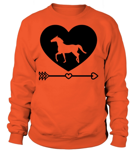 Valentines Day Horse Lover Heart Horse Girls Women's Sweatshirt