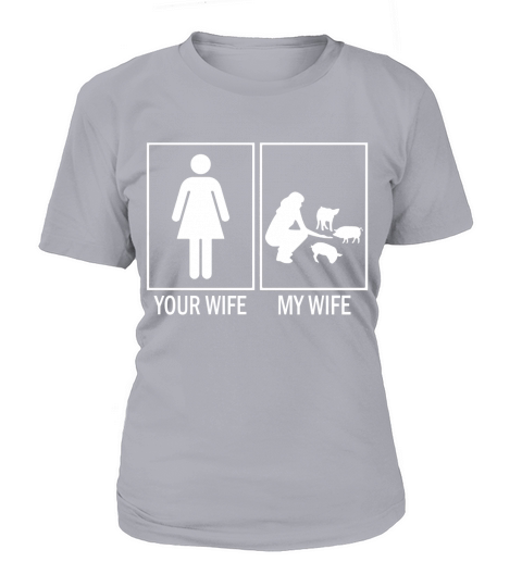 MY WIFE WITH PIGS T-Shirt Woman