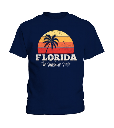 Florida Vintage Retro The USA The Sunshine State Kids T-Shirt