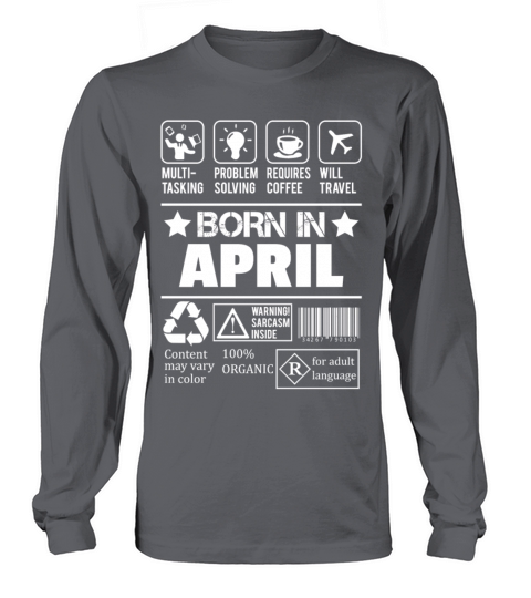 Born In April Women's Long Sleeve