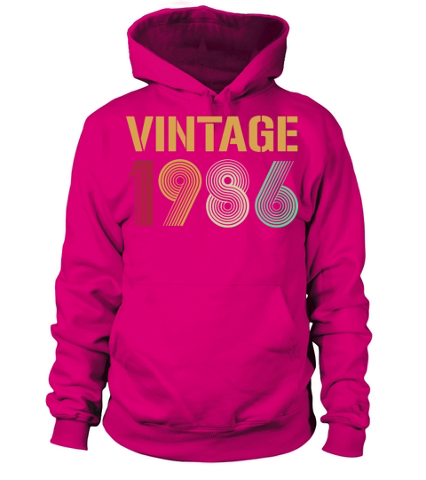 Beautiful Vintage 1986 Birthday Design Men's Hoodie
