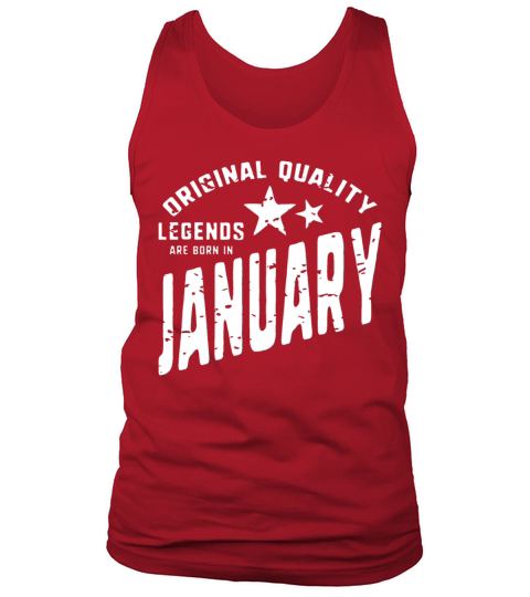 Legends are born in January Men's Tank Top
