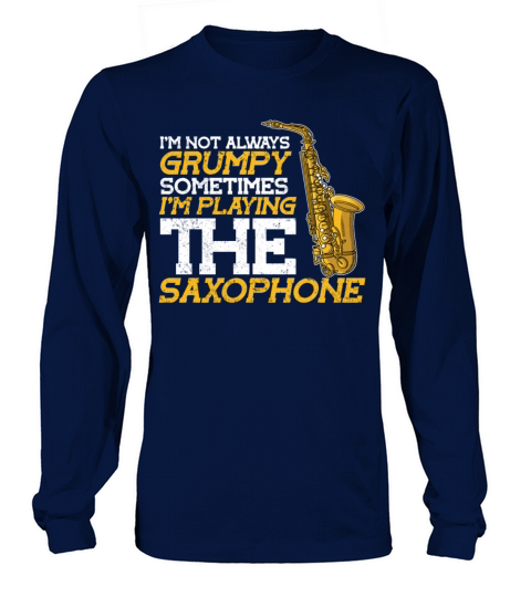 Saxophone Jazz Music Player Saxophonist Women's Long Sleeve